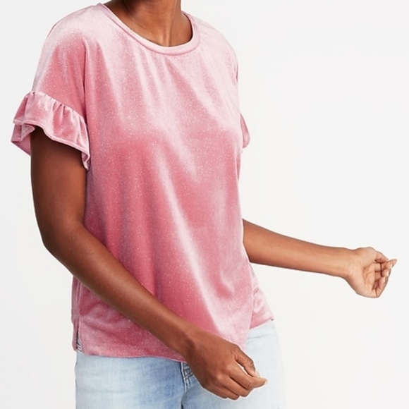 Old Navy Tops - Old Navy Pink Velvet Top